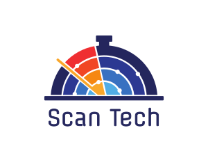 Scanner - Radar Food Tray logo design