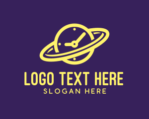 Galactic - Time Orbit Planet logo design