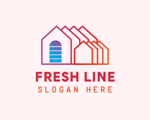 House Roof Lines logo design