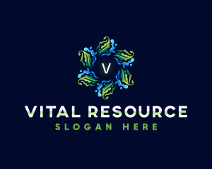 Water Leaf Resource logo design