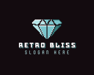 Nostalgia - Jewelry Diamond Pixel logo design