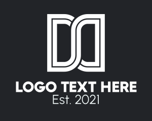 Linked - White Agency Letter D logo design