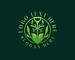 Vegetation - Botanical Shovel Planting logo design