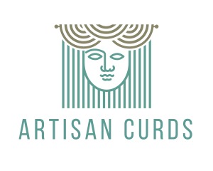 Curtains & Woman Face logo design