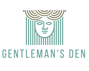 Curtains & Woman Face logo design