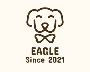 Brown - Brown Bowtie Dog logo design