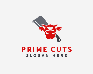 Butcher - Steak Meat Butcher logo design