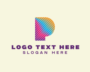 Corporation - Printing Press Letter P logo design