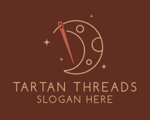 Moon Needle Thread logo design