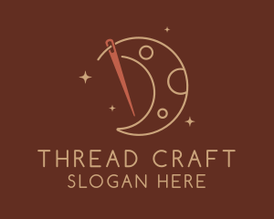 Moon Needle Thread logo design