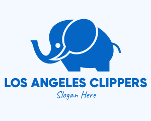 Messaging - Blue Elephant Chat logo design