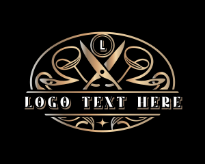 High End - Premium Scissors Tailor logo design