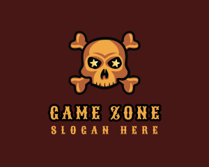 Gaming Skull Star logo design