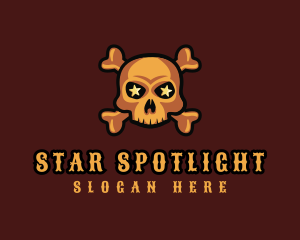 Gaming Skull Star logo design