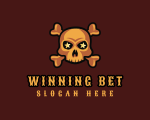 Bet - Gaming Skull Star logo design