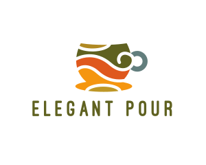 Elegant Coffee Cup logo design