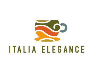 Elegant Coffee Cup logo design