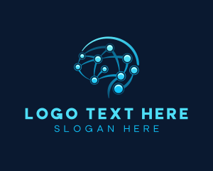 Psychology - Network Mind Technology logo design