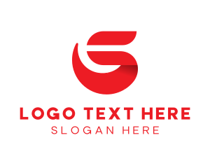 Red Letter S  logo design