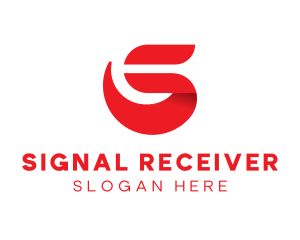 Red Letter S  logo design