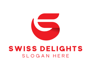 Swiss - Red Letter S logo design