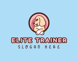 Cute Dog Puppy logo design