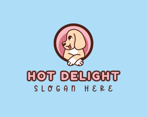 Cute Dog Puppy logo design