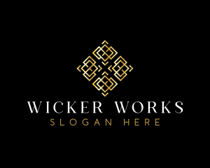 Wicker - Tile Pattern Craftsman logo design