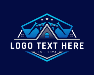 Remodeling - Renovation Hammer Roofing logo design