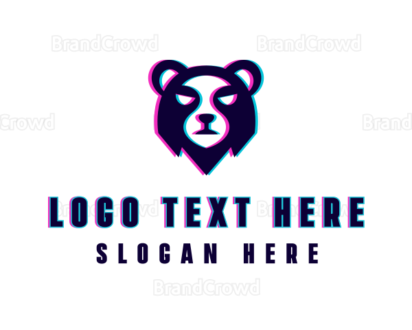 Bear Esports Anaglyph Logo