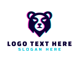 Esports - Bear Esports Anaglyph logo design