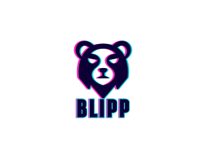 Bear Esports Anaglyph Logo