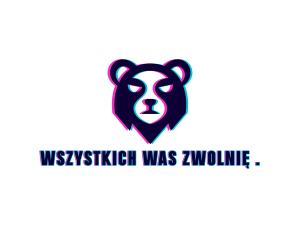 Bear Esports Anaglyph logo design