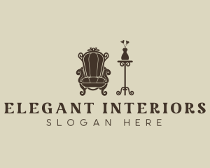 Armchair Furniture Interior logo design