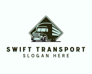 Truck Transportation Courier logo design