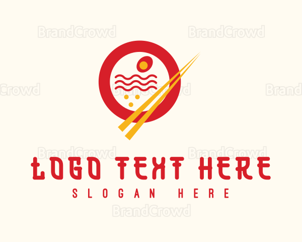 Ramen Noodles Restaurant Logo