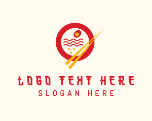 Ramen Noodles Restaurant Logo