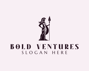 Corporate Warrior Woman logo design