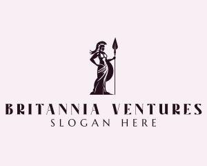 Corporate Warrior Woman logo design