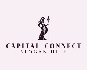 Corporate Warrior Woman logo design