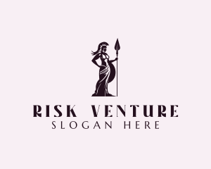 Corporate Warrior Woman logo design