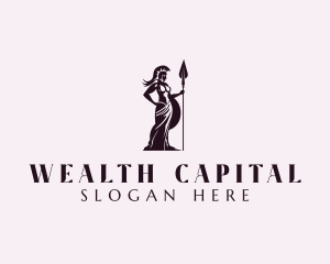 Corporate Warrior Woman logo design