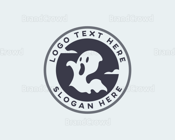 Spooky Ghost Halloween Logo | BrandCrowd Logo Maker