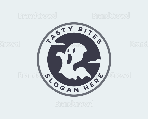 Spooky Ghost Halloween Logo