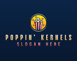 Popcorn Snack Food logo design