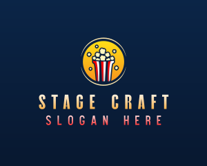 Theater - Popcorn Snack Food logo design