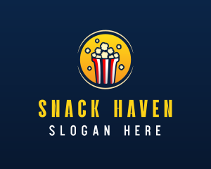 Popcorn Snack Food logo design