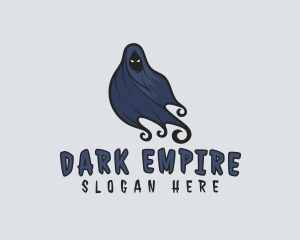 Evil Halloween Ghost logo design