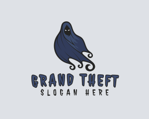 Villain - Evil Halloween Ghost logo design
