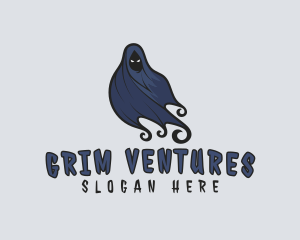 Grim - Evil Halloween Ghost logo design